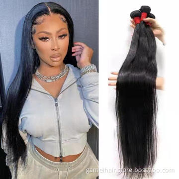 Wholesale Cheap Human Hair Silky Straight Hair Bundles No Shedding No Tangle 100% Remy Virgin Human Hair Extension for sale